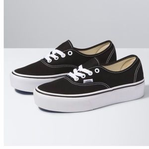 Vans platform original size 5 black/white